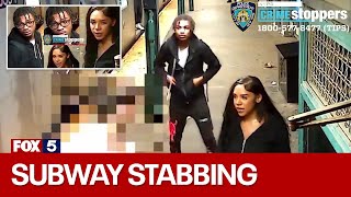 NYC crime Victim stabbed repeatedly on subway platform [upl. by Isaacson]