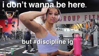 GYM VLOG working out when I really dont want toDISCIPLINE BABY 🏋🏽‍♀️  alyssa howard [upl. by Pierrette353]