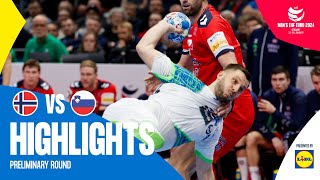 Until the very end  Norway vs Slovenia  Highlights  Mens EHF EURO 2024 [upl. by Ahsirak866]