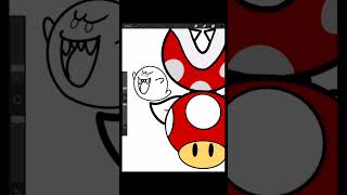 Vectoring Mario World Drawing in Procreate [upl. by Tennes]