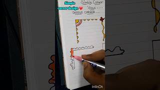 simple corner design ideas 😱💡🥰❤️shortvideo shortsfeed shorts youtubeshorts cornerdesign [upl. by Daus640]