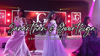 Jana amp Geerthi  Friends amp Family  Tamil Wedding DANCE  4K  SIVA PRAKASH  Ash Kutty Choreography [upl. by Arehc]