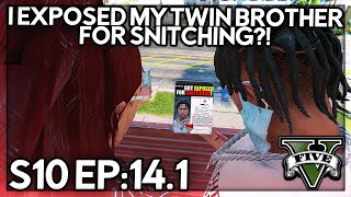 Episode 141 I Exposed My Twin Brother For Snitching  GTA RP  GW Whitelist [upl. by Lraep]