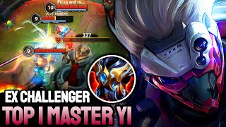 WILD RIFT MASTER YI  TOP 1 MASTER YI GAMEPLAY  EX CHALLENGER RANKED [upl. by Amelie]