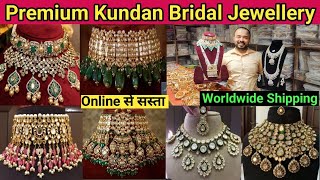 Latest Premium Royal Indian Bridal Jewellery Collection 2023  Exclusive Designer Kundan Jewellery [upl. by Blanch]