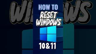 How to Reset Your PC  Windows 10 or 11 [upl. by Prosper17]