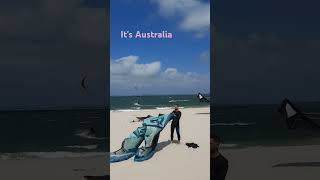 kitesurfing kiteaustralia kitefestival kiteflying kiteboarding fyp beach beachlifeocean [upl. by Iur156]