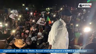 2h Du Matin Accueil triomphal réservé à SONKO à Ourossogui [upl. by Cherida648]