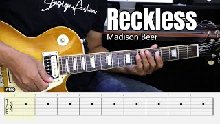 Reckless  Madison Beer  Guitar Instrumental Cover  Tab [upl. by Ammon]