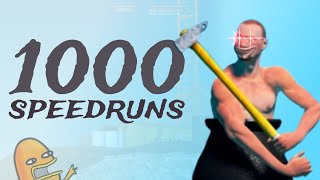 1000 Getting Over It Speedruns In A Single Video [upl. by Neral]