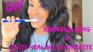 DIY CAVITY HEALING amp WHITENING TOOTHPASTE [upl. by Ykroc]