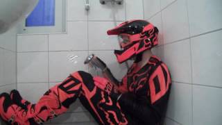 Fox Motocross 180 Race Outfit got wet under the shower [upl. by Dacy441]