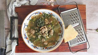 Italian Escarole and Meatball Soup [upl. by Sleinad]