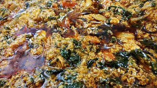 How to make Agushi Egusi Akatewah or Melon Seeds stew recipe [upl. by Gerc128]