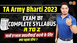 TA Army Bharti 2023  Territorial Army Exam Pattern amp Syllabus  Territorial Army Recruitment 2023 [upl. by Stevana]