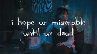 Nessa Barrett  i hope ur miserable until ur dead Lyrics [upl. by Adranoel708]