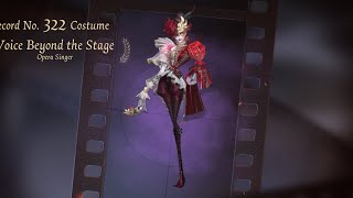 Identity V  Opera Singer A Tier Skin Is As Good As Her S Tier “Voice Beyond The Stage” [upl. by Nilya]