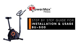 PowerMax Fitness BU500 Magnetic Upright Bike DIY Installation amp Usage [upl. by Aekal]