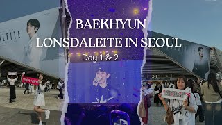 VLOG 2024 백현 BAEKHYUN LONSDALEITE IN SEOUL DAY 1amp2 baekhyun lonsdaleite concert seoul [upl. by Regdirb82]