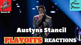 MUSTSEE The Voice Playoffs Reaction Season 26s Austyns Stancil [upl. by Griselda]