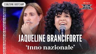 Jaqueline Branciforte  ‘Inno nazionale’  Esibizione Bootcamp  X Factor 2024 [upl. by Kaylil713]