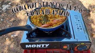 COCINA PORTÁTIL CON UN QUEMADOR SUPER BARATA AMAZON [upl. by Aihsotan964]