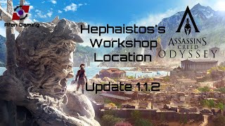 ASSASSINS CREED ODYSSEY  Hephaistoss Workshop Location  Update 112 [upl. by Aisercal]