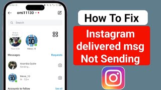 Fix Failed to delivery Instagram msg not send problem 2024  Instagram messages not sent problem [upl. by Nojad]