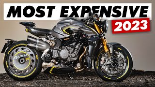 The MOST EXPENSIVE Motorcycles From Each Brand In 2023 [upl. by Crescantia828]