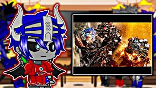 🤖•Autobots Y Decepticons Reaccionan Optimus Prime vs Megatron y The Fallen•⚔️ 💜•Gacha Club•💜 [upl. by Neelie]