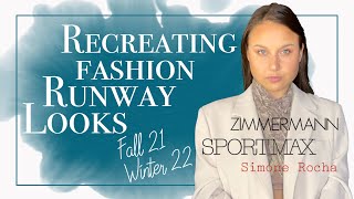 How to Recreate Runway Looks From Zimmerman Simone Rocha and Sportmax featuring LilySilk [upl. by Kadner]