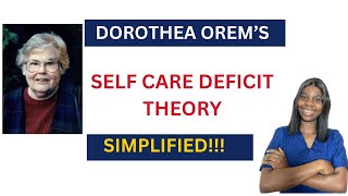 DOROTHEA OREM’S SELF CARE DEFICIT THEORY SIMPLIFIED [upl. by Nash536]