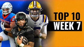 Top 10 College Football Performances from Week 7 [upl. by Aibsel297]