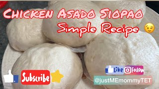 Food Vlog  Simple chicken asado Siopao recipe [upl. by Reamonn]