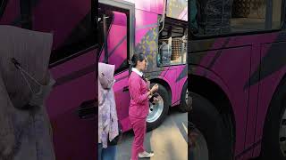 Laiyin Aurora on duty trending viralvideo pramugari busmania bus shorts short [upl. by Tsenre]