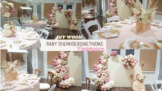 Legit High End Hacks DIY Dollar Tree Wood Boxes Centerpiece  Cute Baby Shower Bear Theme Decor [upl. by Harli974]