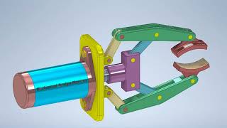 Mechanisms of Gripper  Mechanical Mechanisms  Mechanical Principles  ميكانيزمات ميكانيكية [upl. by Franchot]