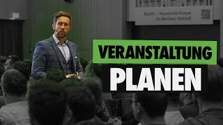 So planst du VERANSTALTUNGEN  Deine RICHTIGE Eventplanung [upl. by Ilsa]