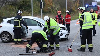 To biler i uheld i Ølstykke Torsdag 71124 [upl. by Nyleuqcaj354]