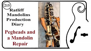 Mandolin Pegheads and a Mandolin Repair Episode 215 [upl. by Mikal972]