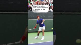 The nondominant hand plays an important role in developing a great forehand [upl. by Philine]