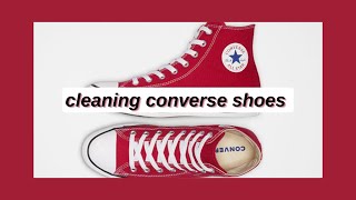 How to clean Converse shoes  Tips [upl. by Harwin777]