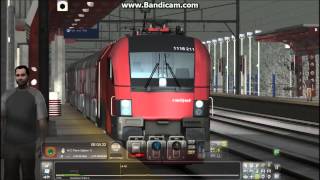 TS2014 HD HRQ OBB Railjet Siemens ES64U2 Class 1116 Taurus With 14 Car IC Train on Snowey NEC [upl. by Ashbey]