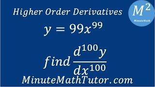 y99x99 find d100ydx100 [upl. by Cowen]