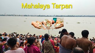 Mahalaya Tarpan  Whole Tarpan Ritual Step by Step with Mantra [upl. by Aineles]