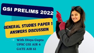 UPSC  Geochemist  GSI Prelims 2022  General Studies  Paper 1 Answers Discussion [upl. by Adnulahs632]