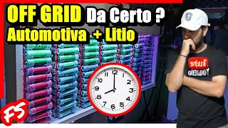 Bateria Automotiva Junto com Lítio 18650 Funciona [upl. by Sirrep958]