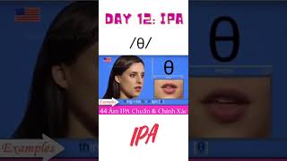 Day 12 IPA âm θ shorts english [upl. by Jallier529]