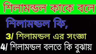 শিলামন্ডল কাকে বলে । শিলামন্ডল কী । শিলামন্ডল এর সংজ্ঞা। শিলা মন্ডল কি । শিলা মন্ডল বলতে কি বুঝায় [upl. by Nich]