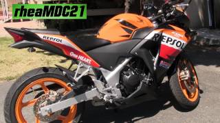 Honda CBR 250R Repsol Moto GP with an Invisible Termignoni Exhaust [upl. by Iblok]